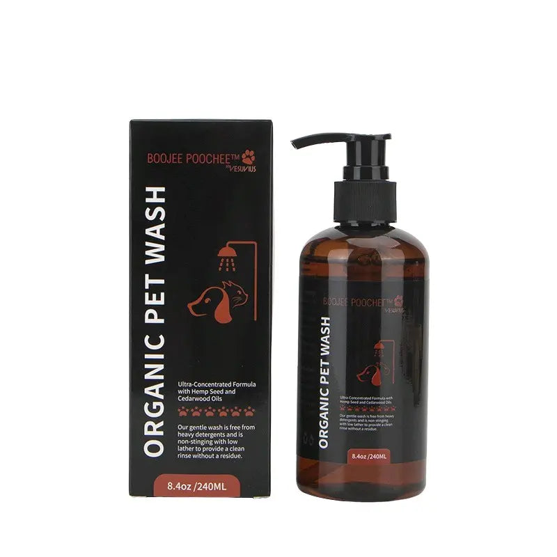 Boojee Poochee Natural Deodorizing Pet Care Kit (Pet Wash and Paw Balm) Natutally Antimicrobial and Sulfate-Free